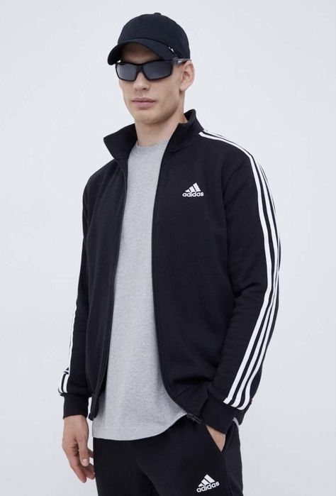 Оригінал Adidas Men's Tracksuit Basic 3-Stripes Fleece IJ6067