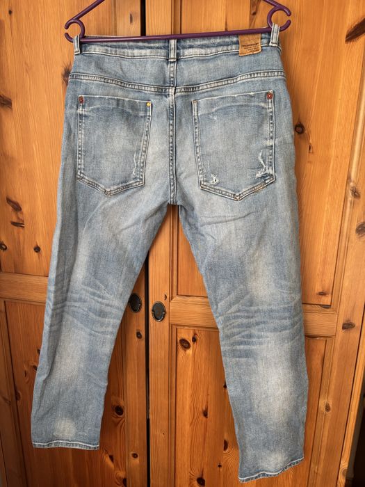 Jeansy z dziurami Zara r.M