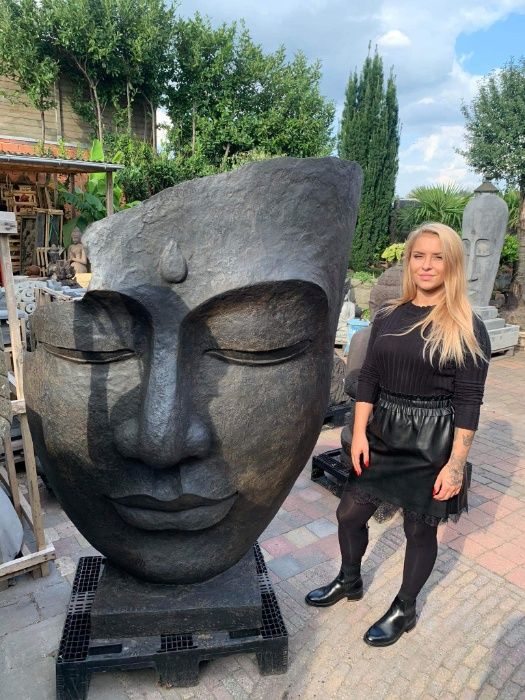 Twarz Buddy rzeźba wolnostojąca H170cm ogród orientalny Rrytas