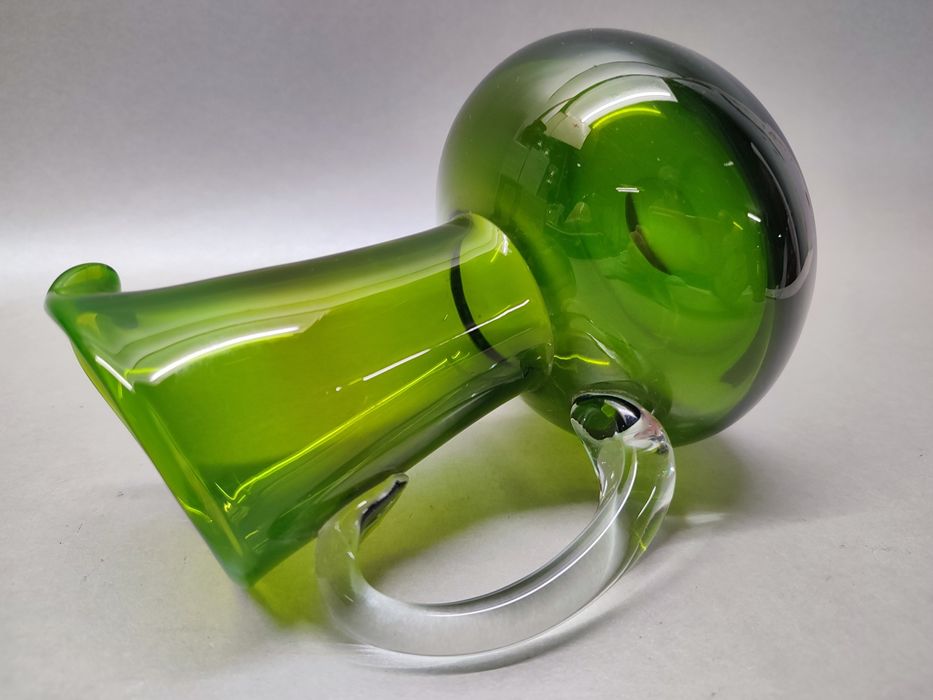 Dzbanek Ząbkowice Fiedorowicz butelkowa zieleń PRL