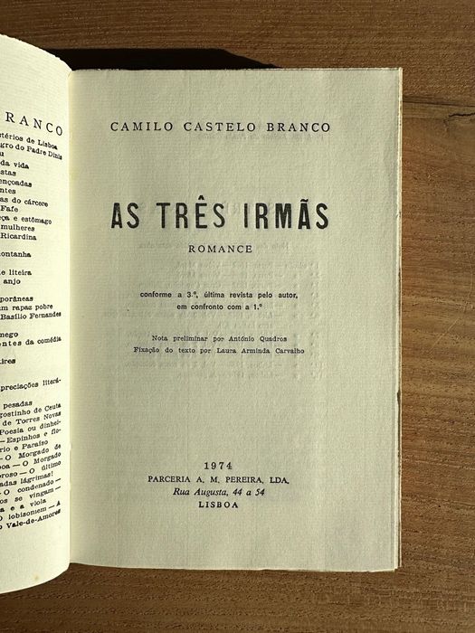 Camilo Castelo Branco, várias obras 1968 a 1974
