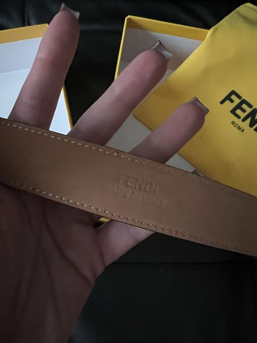 Pasek Fendi 85 cm skora naturalna