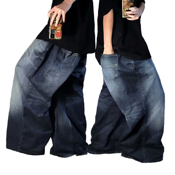 Vintage Baggy Hip-Hop Rap Jeans Archive Sk8 Y2k Jnco Styled Wide