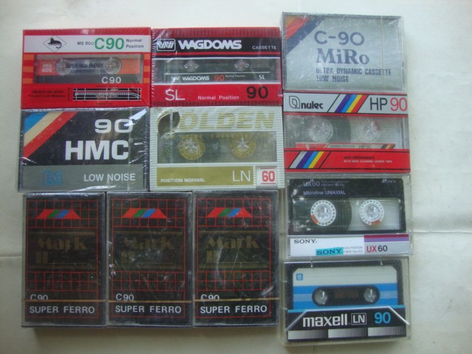 аудио кассета wagdows sl90/mark II c90/miro c-90/hmc-90/golden ln60