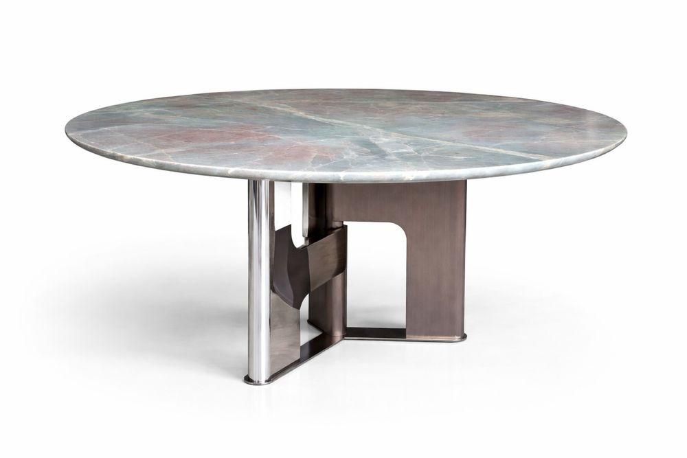 Mesa de Jantar em Quartzito Natural Jadore – Elegância Intemporal