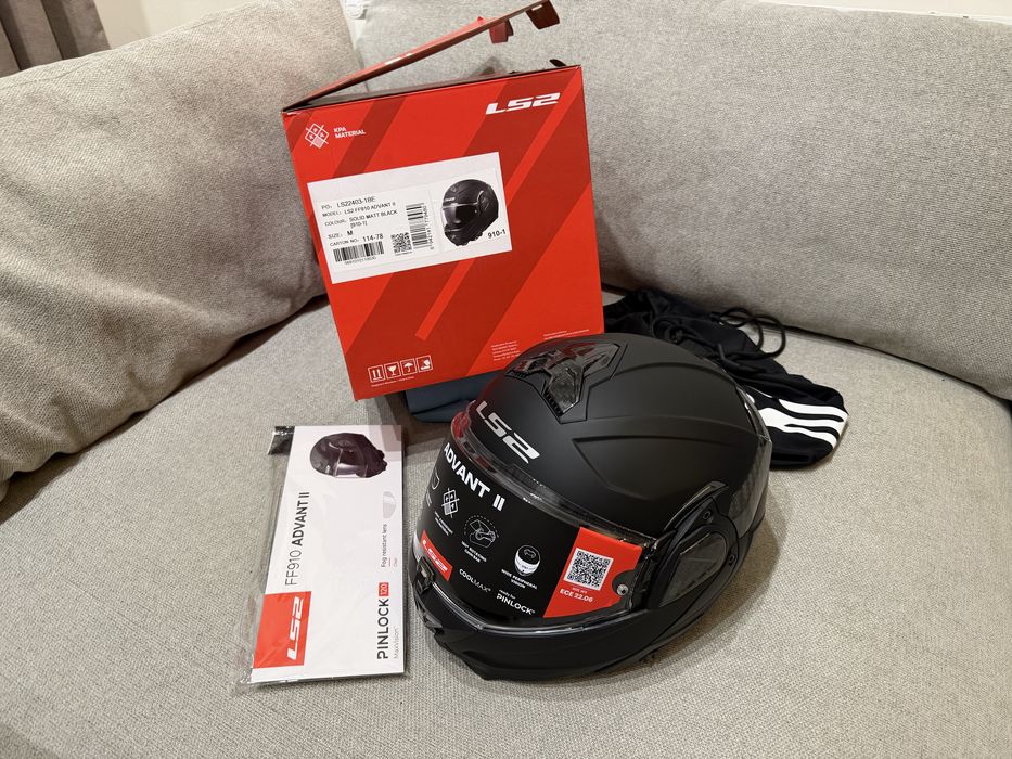 Мотошолом LS2 FF910 Advant 2 Solid Matt Black M