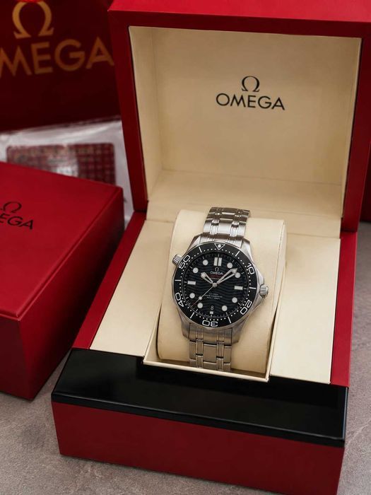 Мужские премиум часы Omega Seamaster Diver 300m Black