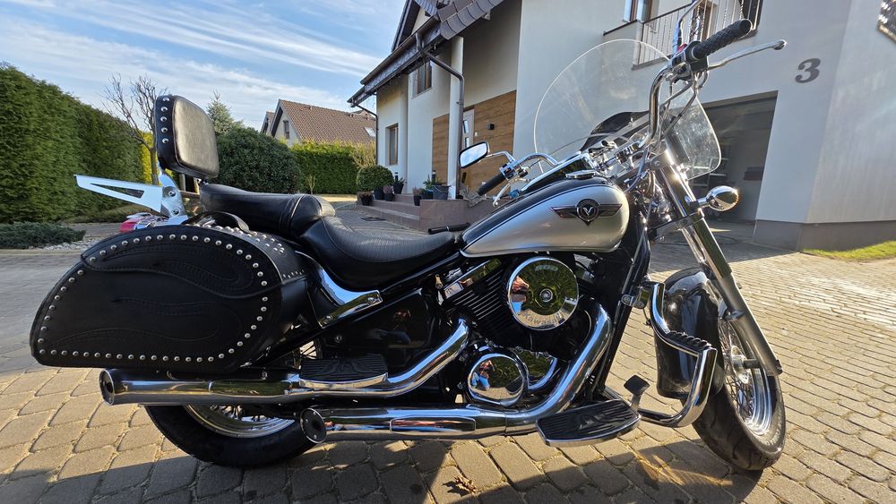 Kawasaki VN800 Vulcan Classic 1999r, piękny, nowe opony Cobra, dużo  dodatków. Po serwisie.