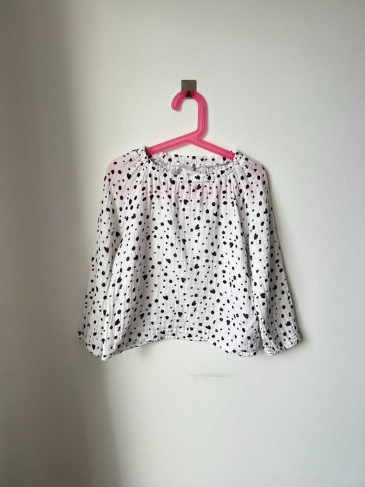 Koszula bawełniana galowa biała dla dziewczynki 116 Little Kids