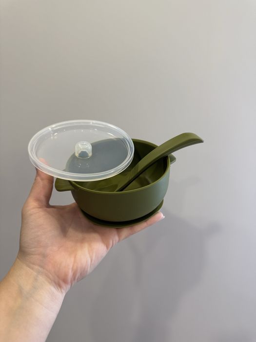 Тарілка на присосці,силіконовий посуд,для дітей