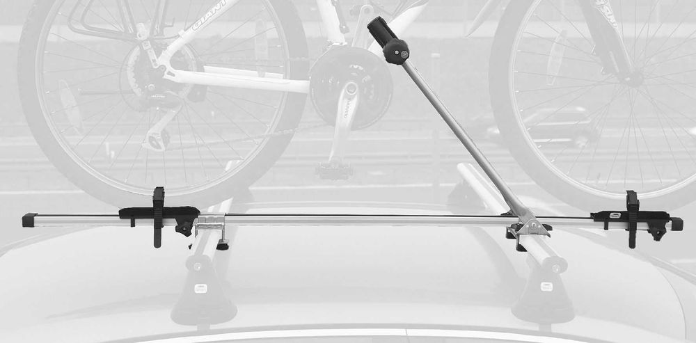 Bagażnik dachowy na rower - Aluminiowy uchwyt rowerowy z zamkiem