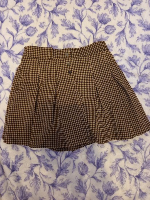 Spódniczka brązowo czarna