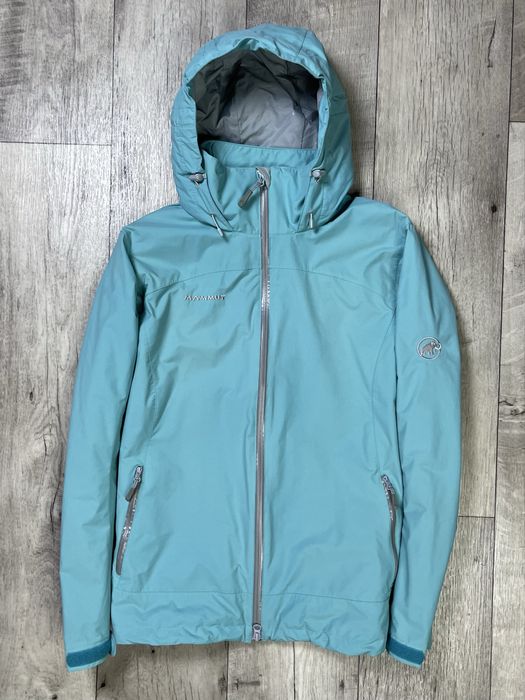 Mammut dry-tech куртка ветровка L размер женская трекинговая бирюзовая