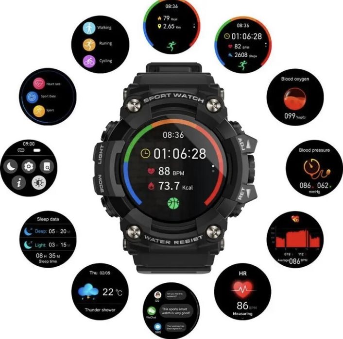 Тактичний смарт годинник для військових ЗСУ