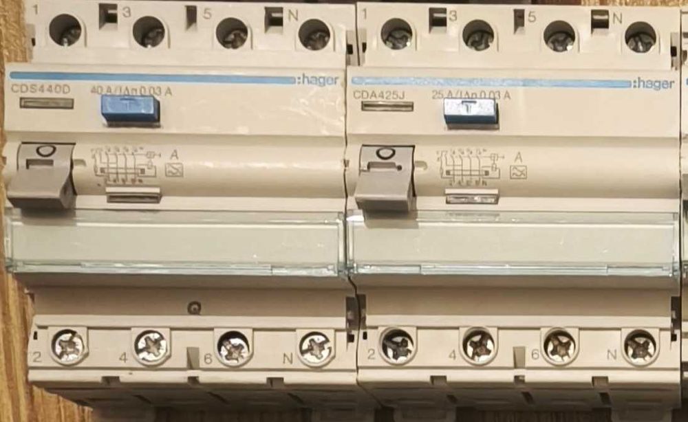 Automaty Hager 16A Wyłączniki różnicowoprądowe (RCD) Hager 25/40A