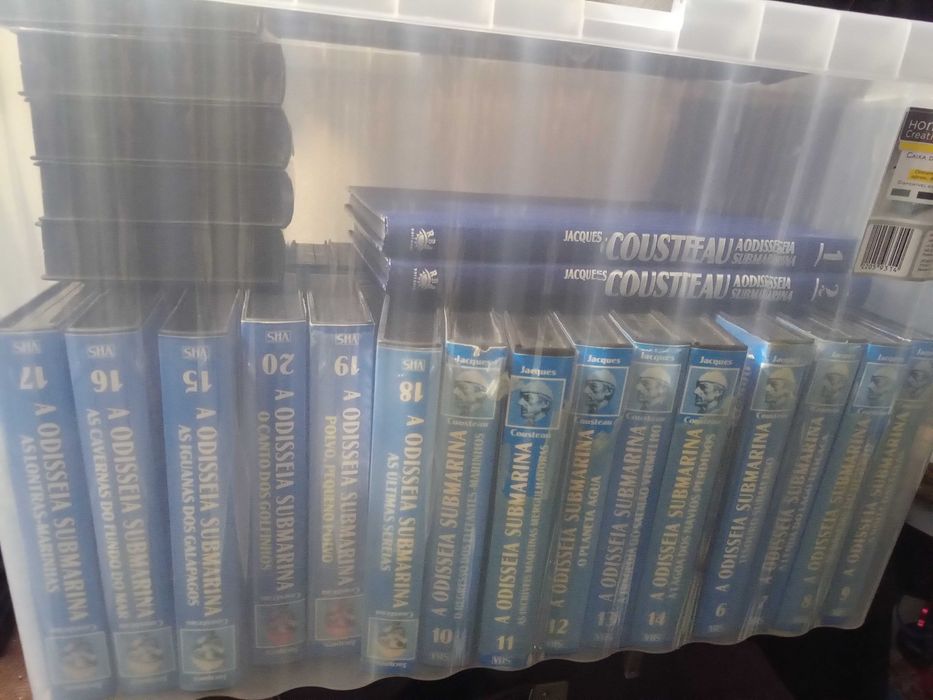 Colecção Cousteau VHS e Livros
