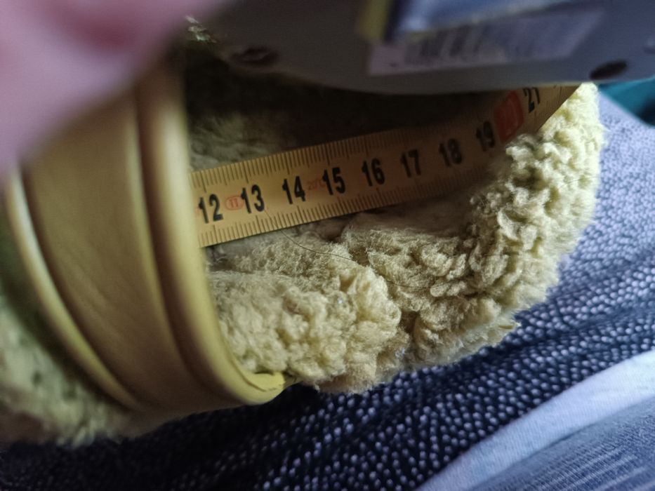 Klapki a'la crocsy Grinch ocieplane 18cm wkładka