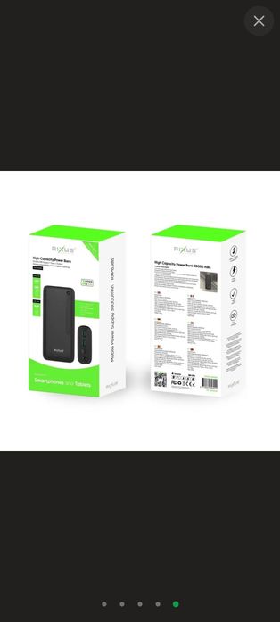 Павербанк Power Bank 30000mAh 2хUSB 1хType-C зі швидкою зарядкою 22.5W