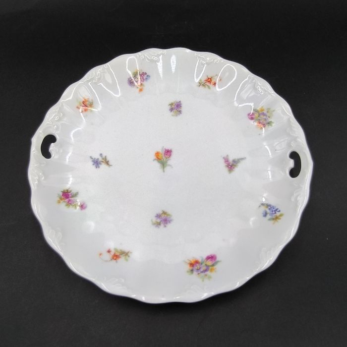 Weimar Patera Porcelana Vintage Retro Kwiaty