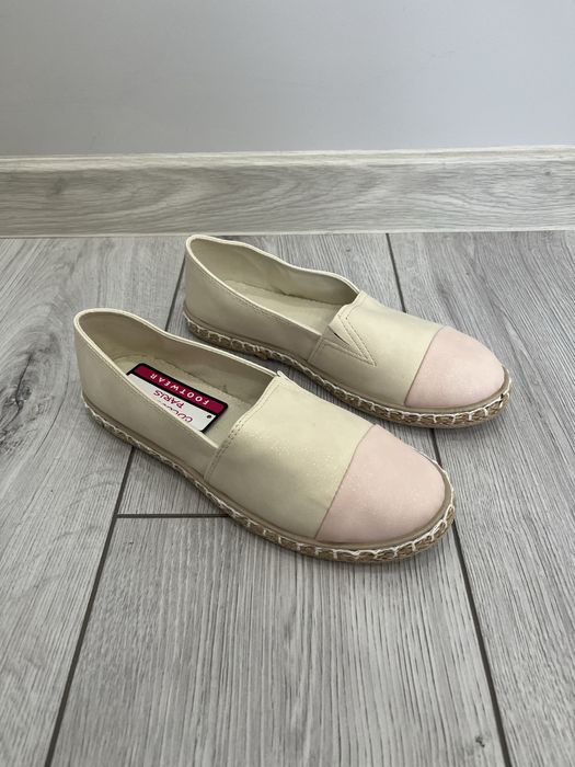 Kremowo rozowe espadryle 38 NOWE