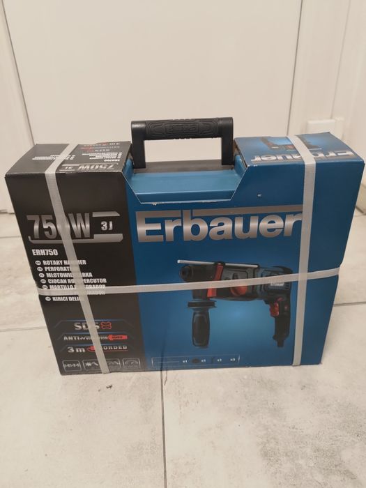 Młotowiertarka SDS plus ERH 750 Erbauer 750W 3J - mam 2 szt.