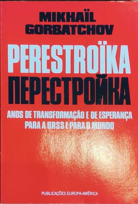 Livro "PERESTROIKA" de Mikhail Gorbatchov