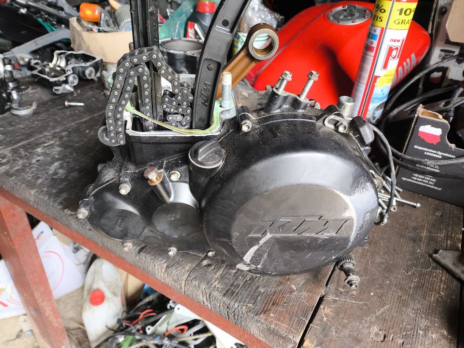 KTM Lc4 silnik dół wał sprzęgło skrzynia
