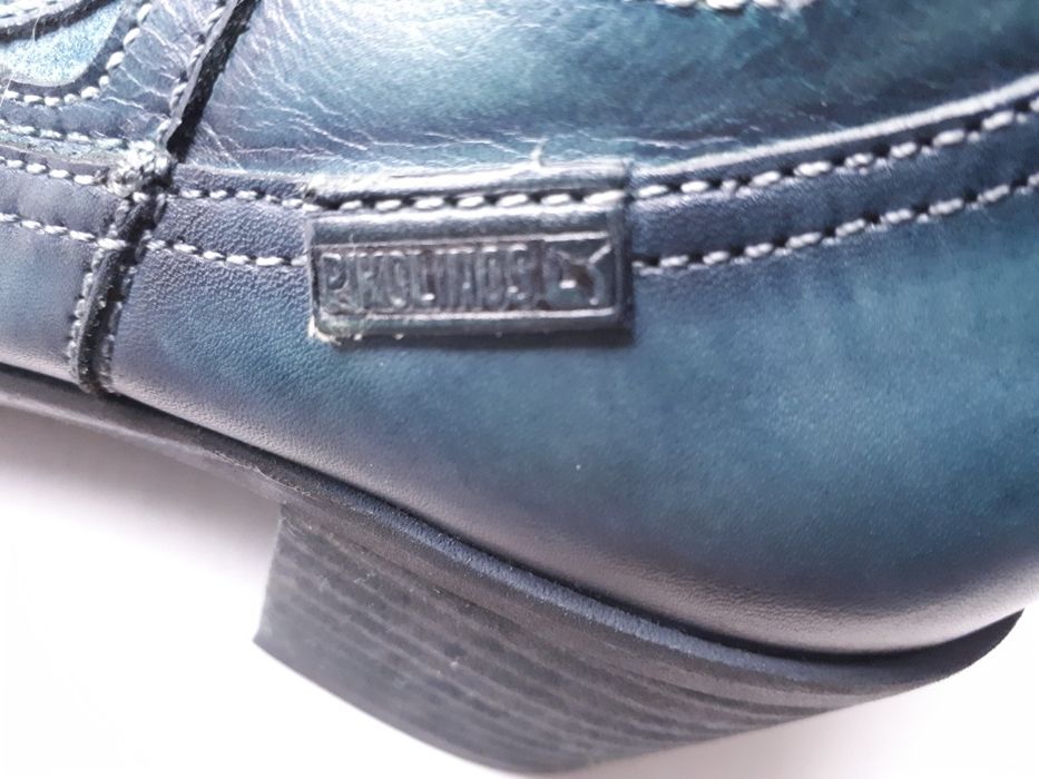 Botki  39 PIKOLINOS nowe niebieskie  PIĘKNE wzór