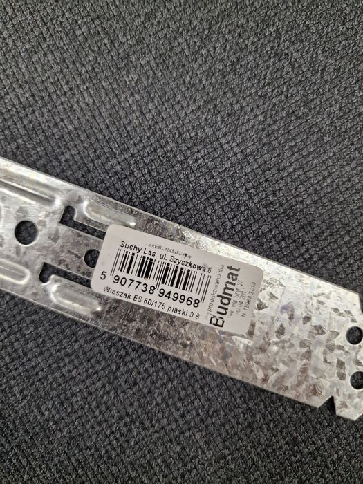 Wieszaki płaskie ES60/175 Budmat 8 szt.