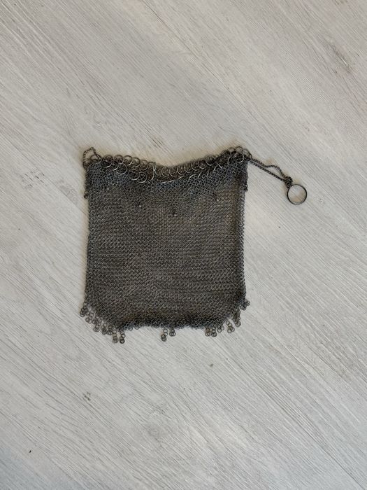 Bolsa de malha antiga prata