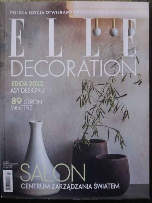 ELLE DECORATION 4 / 2022 / stan idealny