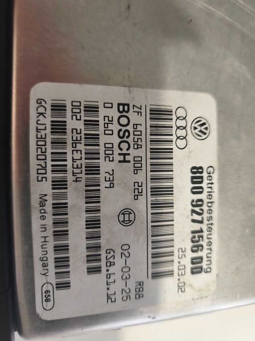 Sterownik skrzyni biegów Audi VW 8D0927156DD ko
