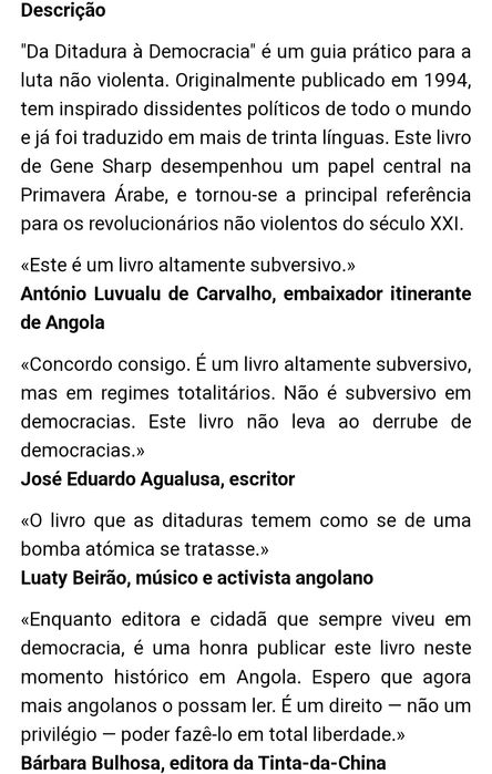 Da ditadura à democracia NOVO