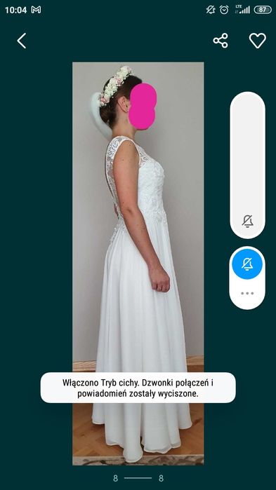 Suknia "listki" Diana