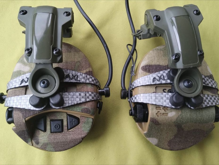 Навушники Sordin Supreme Pro-X Camo Green + кріплення Tеgris