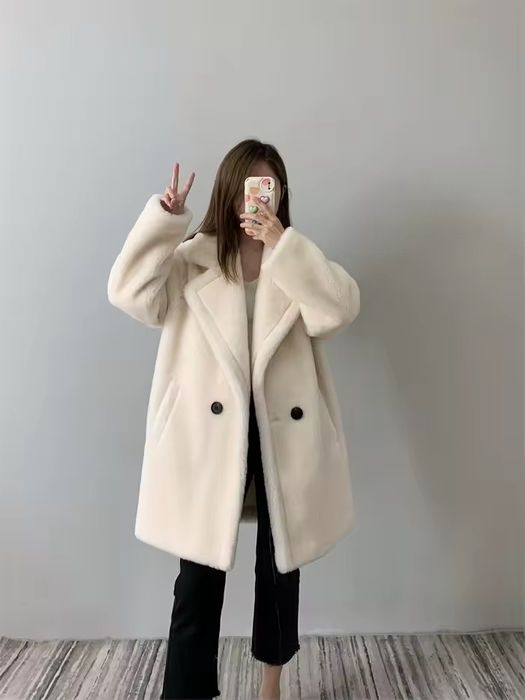 Шуба натуральна чесана 100% вовни вівці овчина