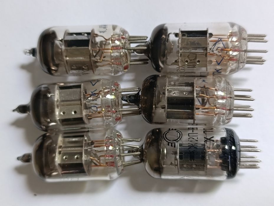 Радіолампи 6р3с-1, 6п14п-е,ев,к, 6п44с, 6п45с та інші