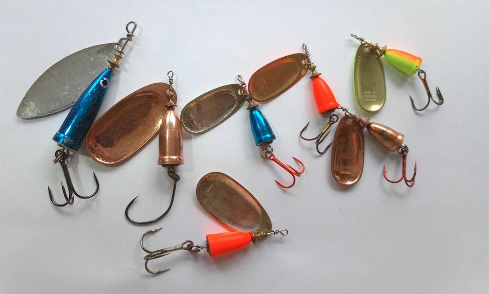 Blue Fox Super Vibrax błystki obrotowe 6, 5, 4 + pudełko.