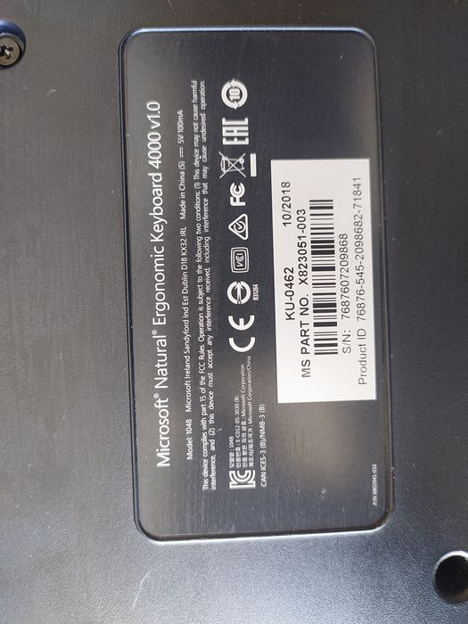 Клавіатура ергономічна Microsoft Natural Ergonomic Keyboard 4000