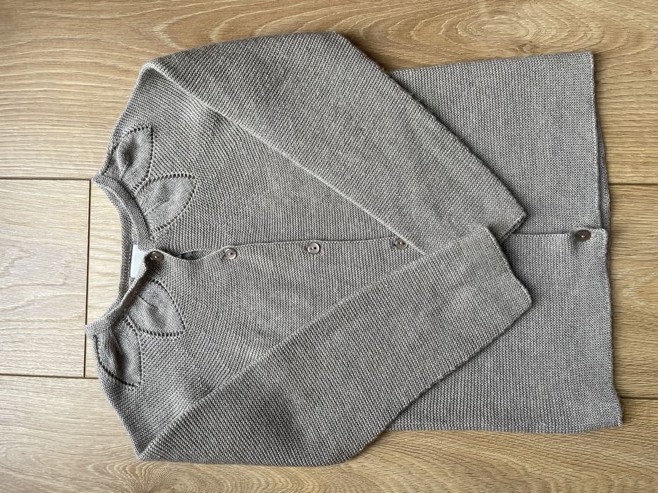 Kardigan lillelam merino wełna sweterek na guziki 116