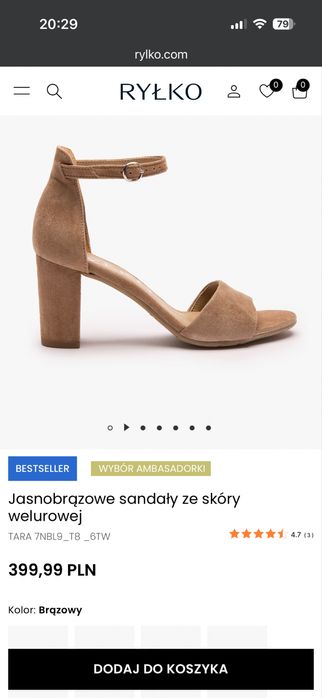 Sandały damskie skórzane Ryłko