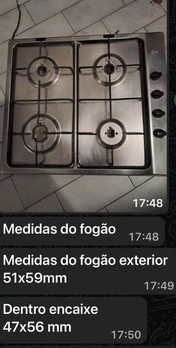 Placa de fogao a gáz