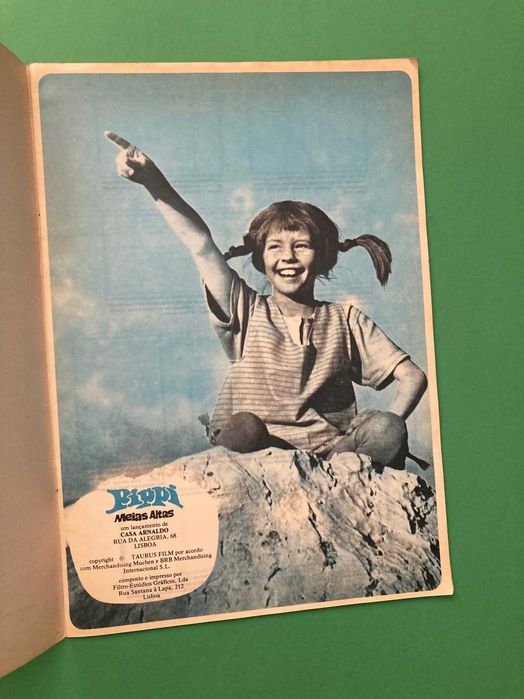Caderneta Cromos Pippi Meias Altas Anos 70 Nova