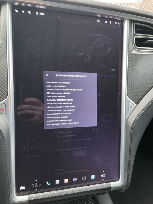 Tesla model X Long range 100D Intel Dual motor