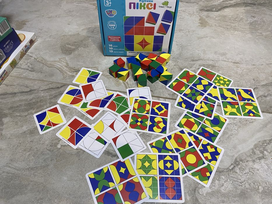 развивающая игра Кубики Пикси, кубики піксі