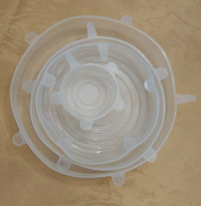Tampas silicone para recipientes