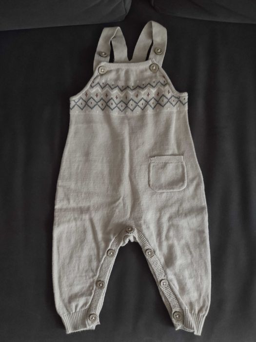 Spodnie na szelkach ogrodniczki rozmiar 68