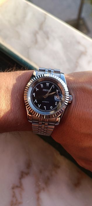 Relógio Seiko Mod Arabic Dial Black