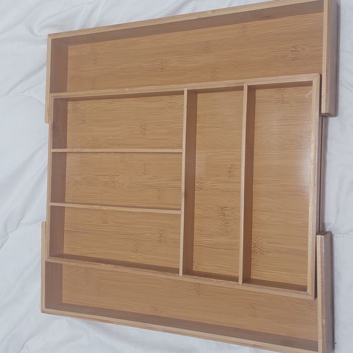 Porta talheres em bambu