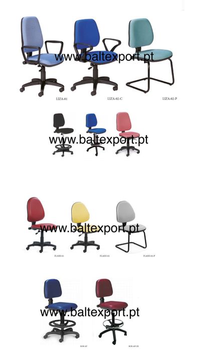 Cadeiras de Escritório Sofás Receção Cadeira Visitante Formação Novas